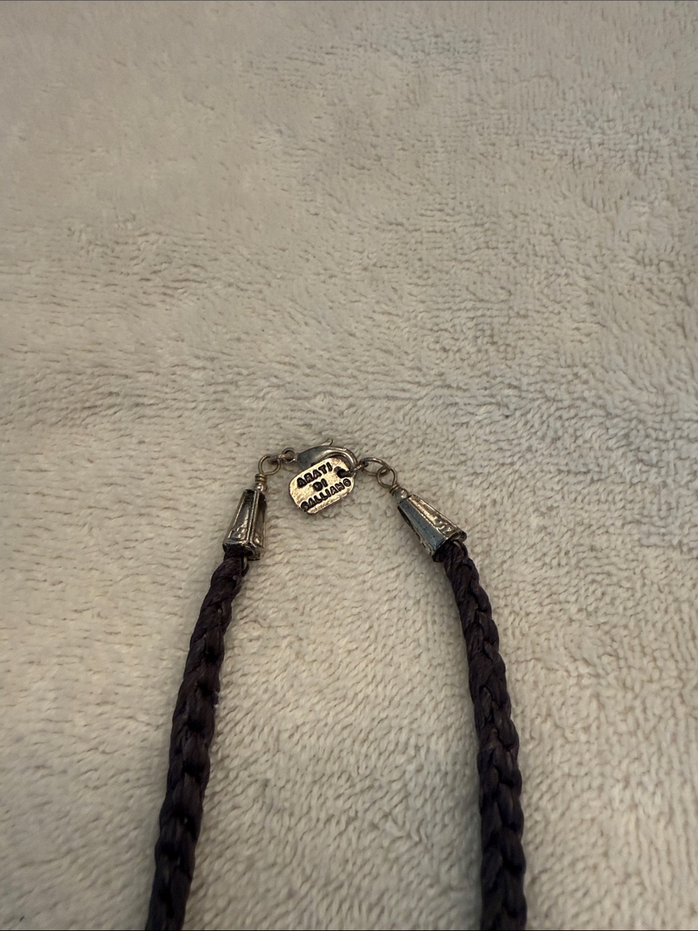 Black & Silver Beaded Mexican Sacred Heart Necklace - Picture 3 of 5